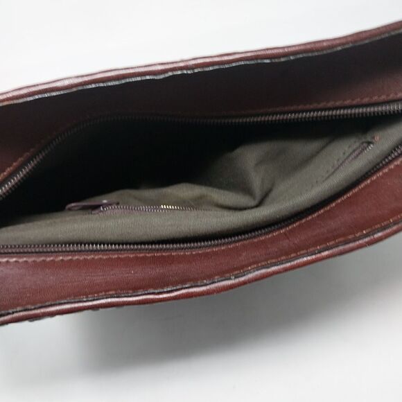 Dillard's Brown Leather Crossbody Bag - Picture 15 of 16